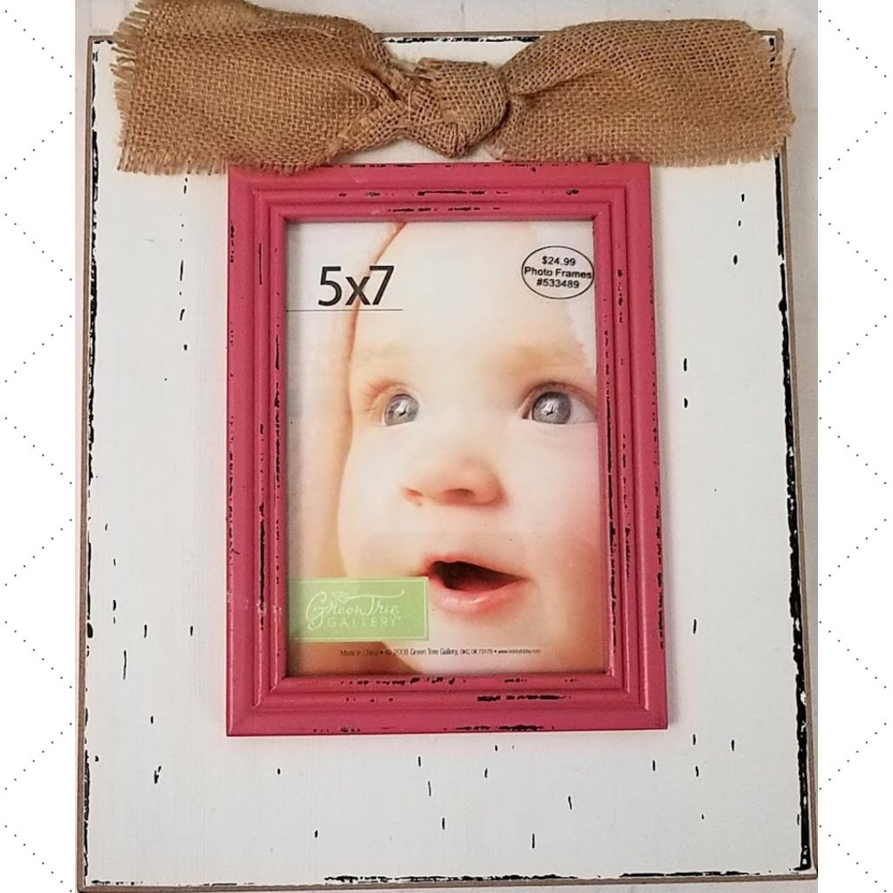 Distressed Rustic Wood Picture Frame 5x7